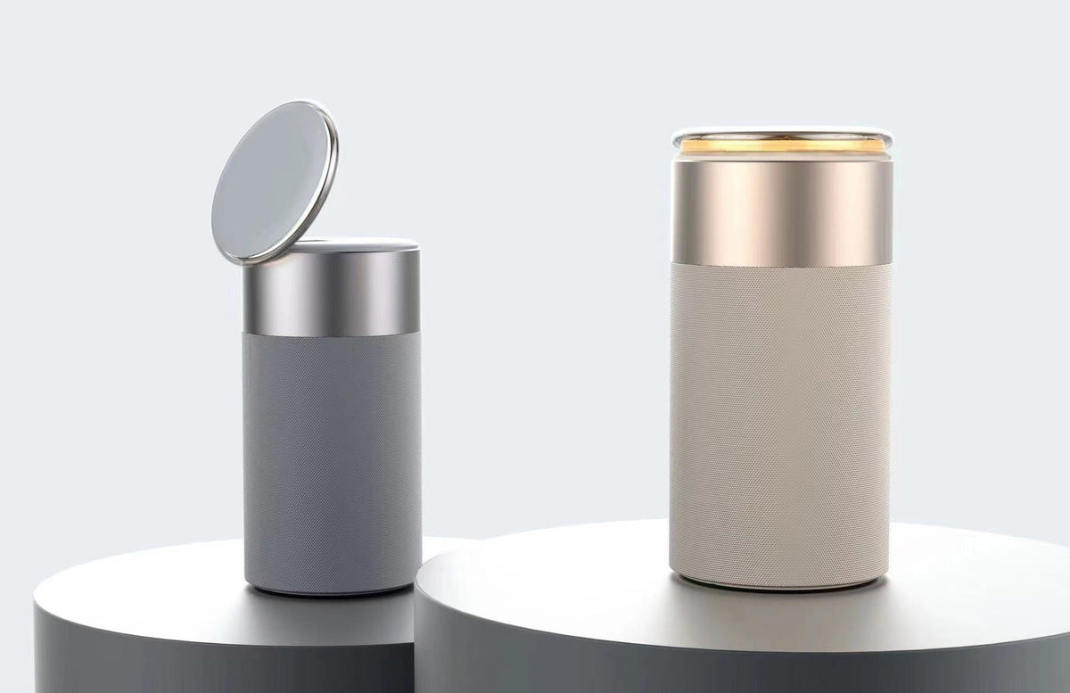 Carga inalámbrica magnética con altavoz Bluetooth, luz nocturna ajustable, auriculares recargables