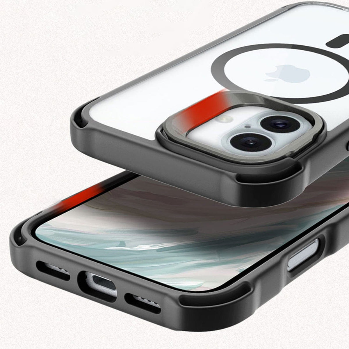 iPhone 16 Plus Clear Case - Kickstand, Anti-Slip Grip, MagSafe | Venture Series