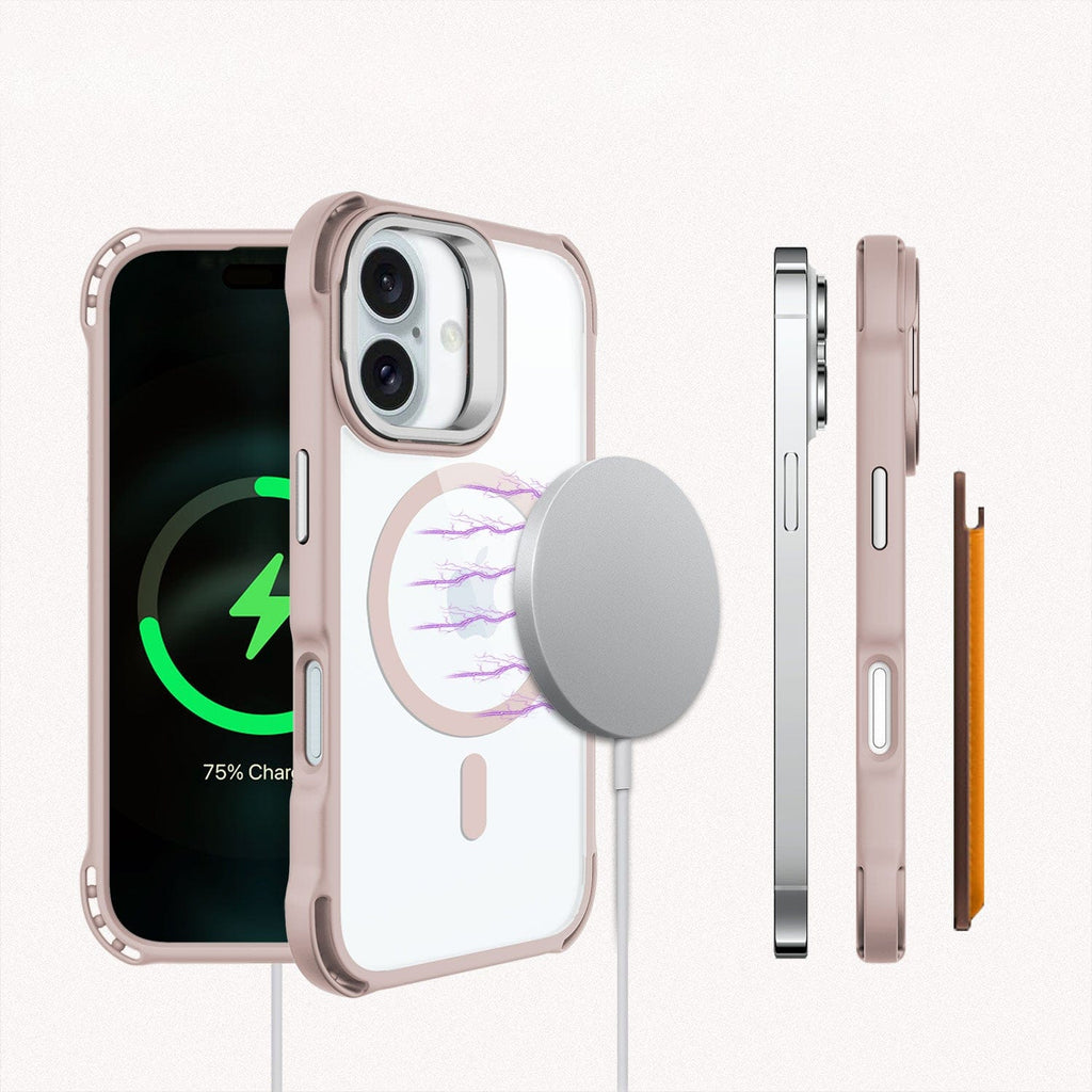 iPhone 16 Plus Clear Case - Kickstand, Anti-Slip Grip, MagSafe | Venture Series