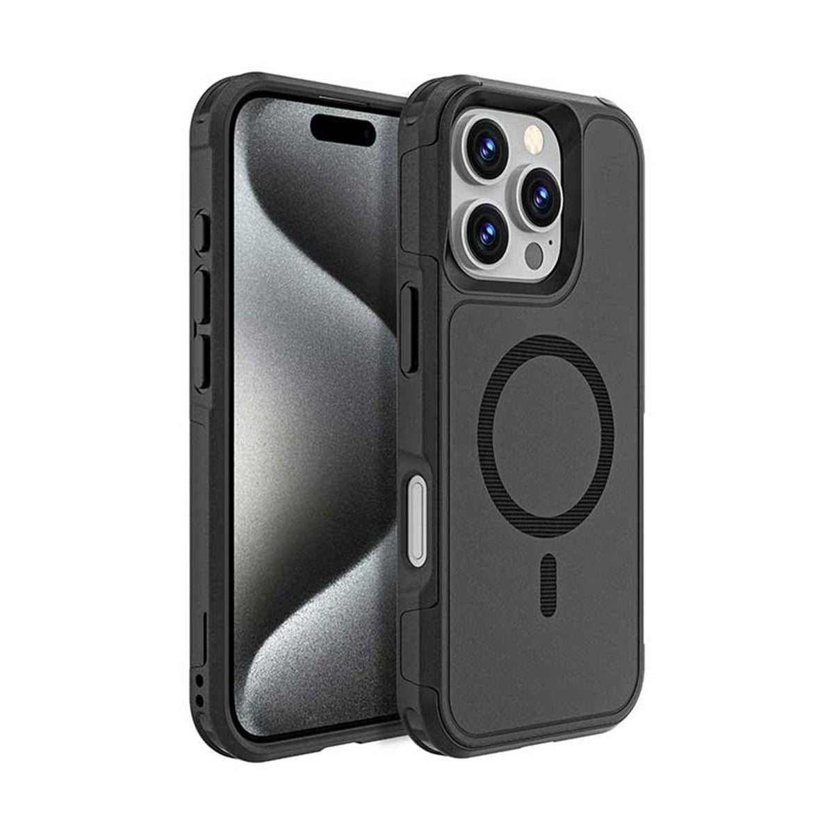 Funda Cartera Resistente para iPhone 16 Pro Max con Soporte - MagSafe, Tarjetero | Serie Raider