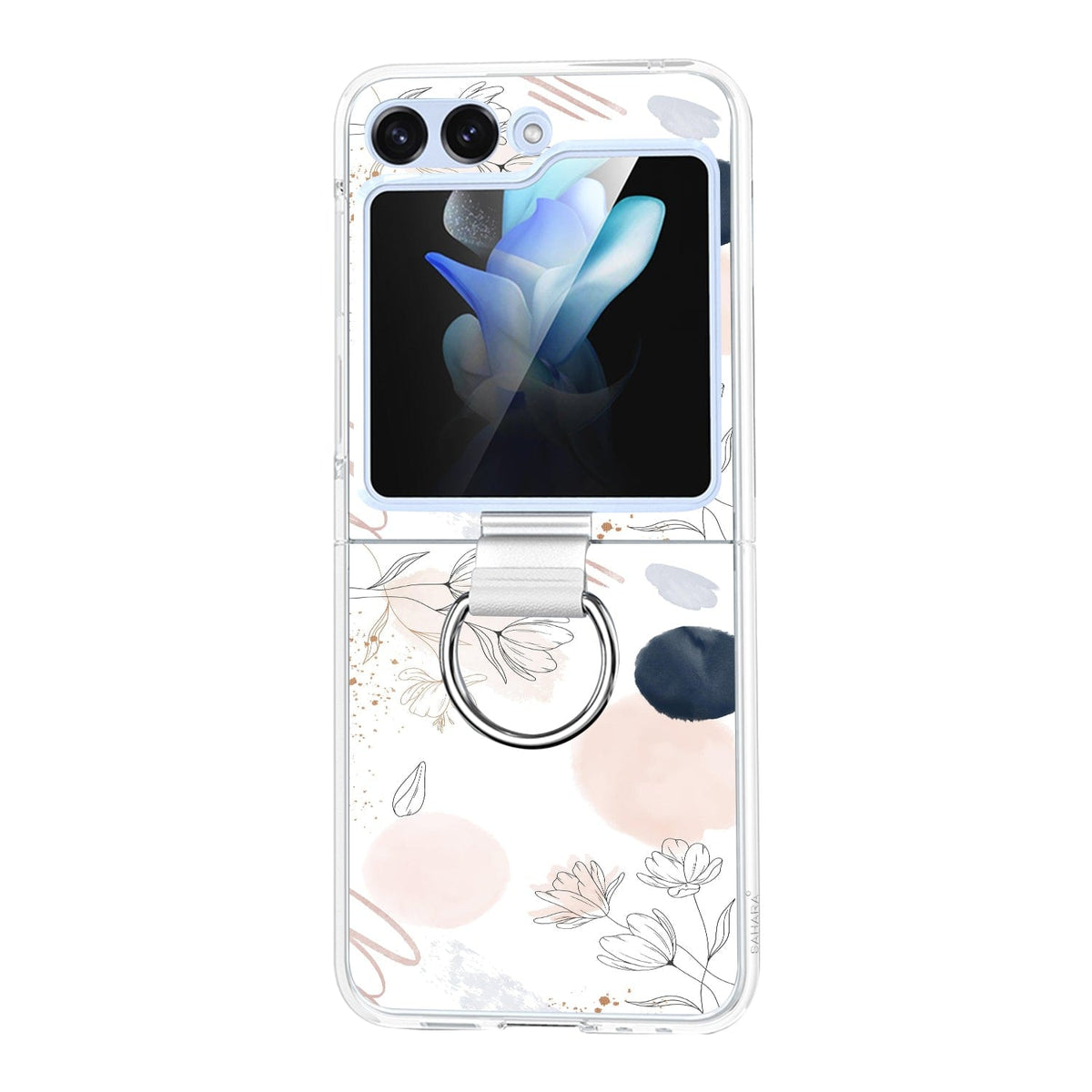 Inspire Series 花柄ハードシェルケース（リング付） - Samsung Galaxy Z Flip6