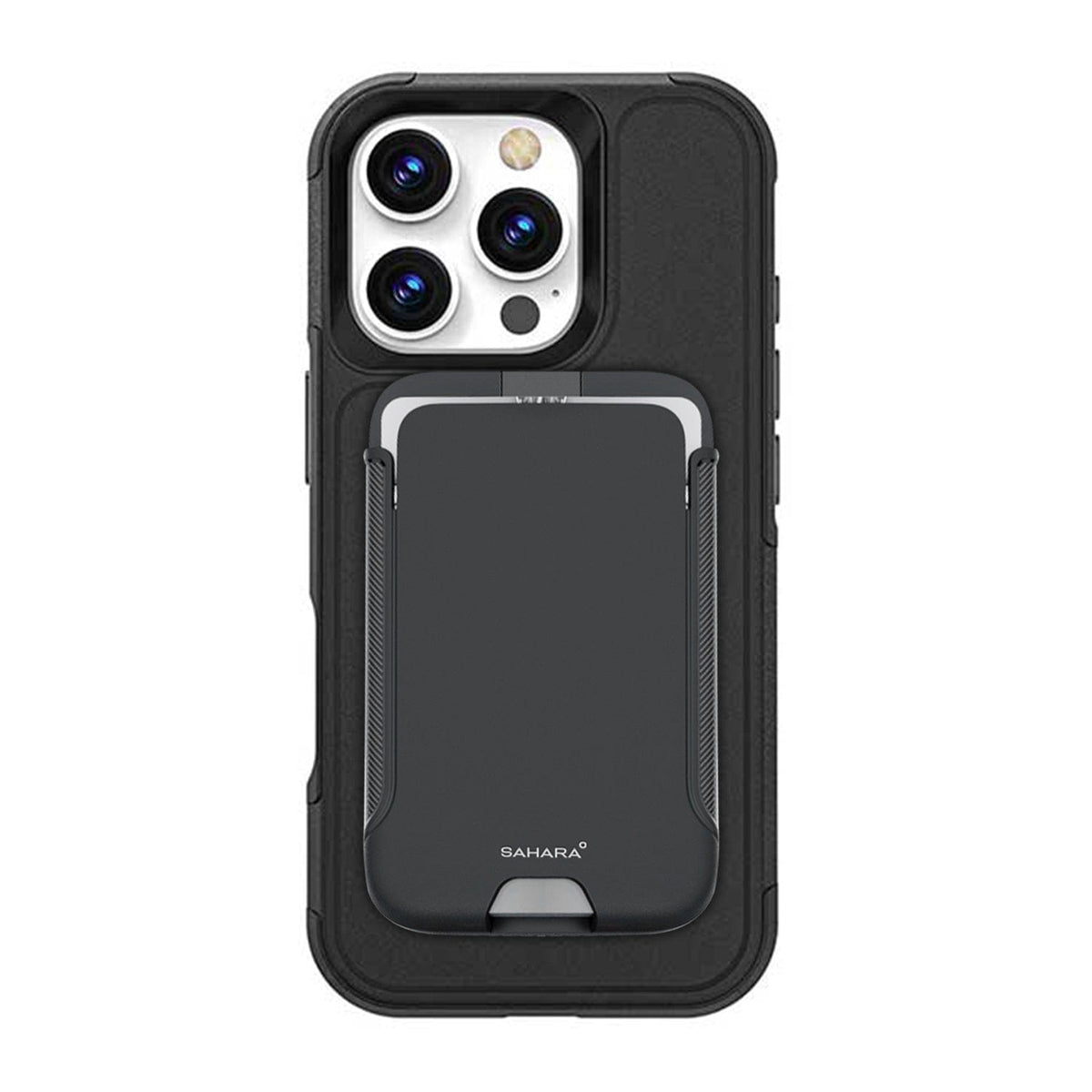 Funda Cartera Resistente para iPhone 16 Pro Max con Soporte - MagSafe, Tarjetero | Serie Raider