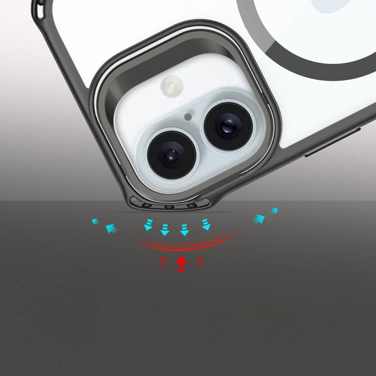 iPhone 16 Plus Clear Case - Kickstand, Anti-Slip Grip, MagSafe | Venture Series