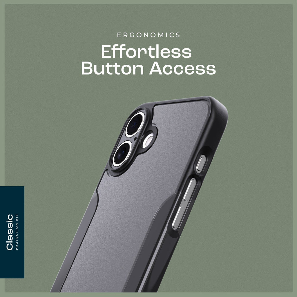 Funda resistente y kit de protector de pantalla para iPhone 16 Plus - MagSafe | Serie Clásica