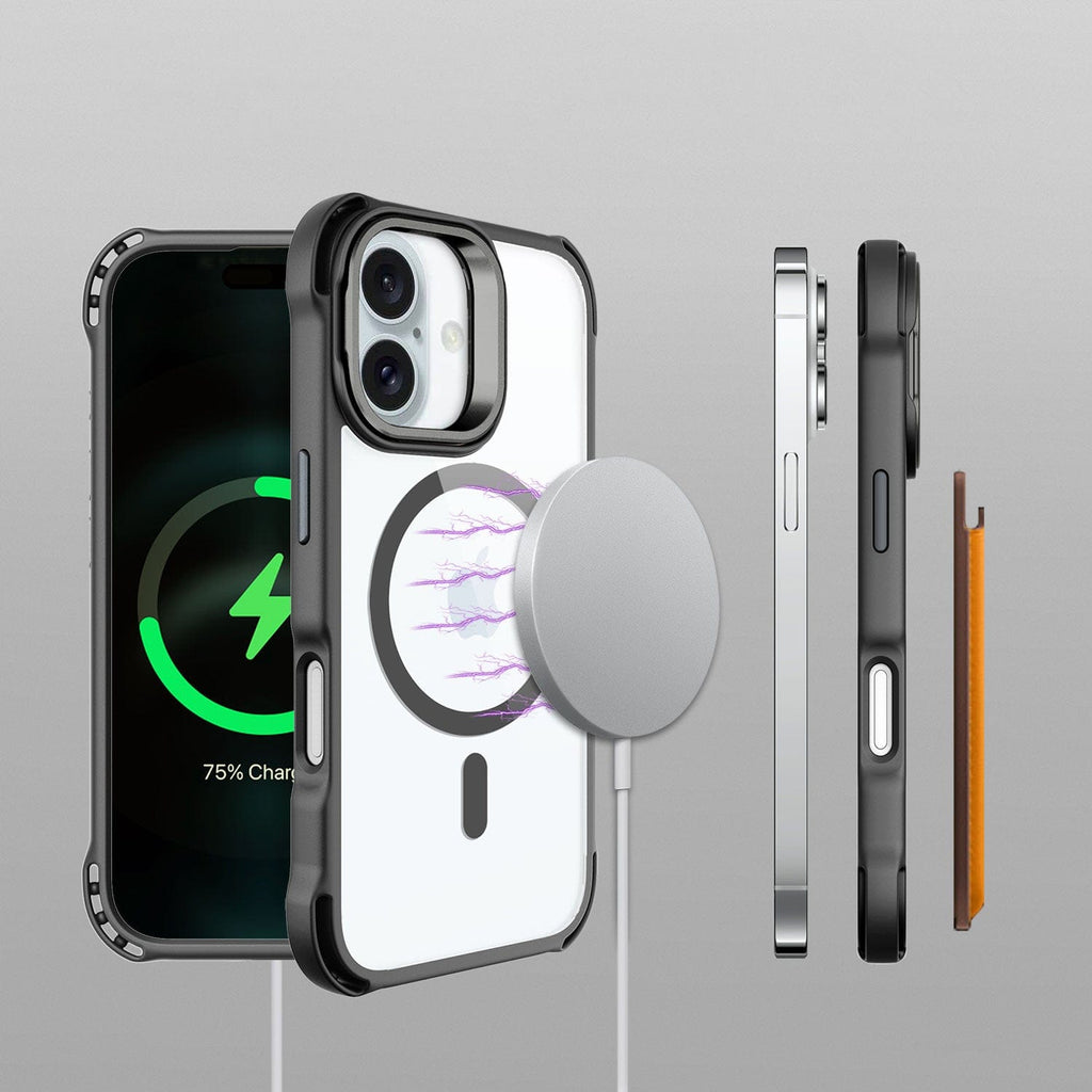 iPhone 16 Plus Clear Case - Kickstand, Anti-Slip Grip, MagSafe | Venture Series