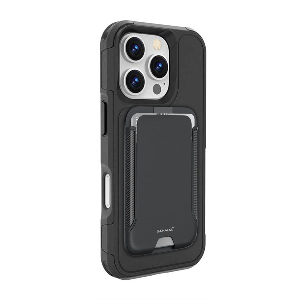 Funda Cartera Resistente para iPhone 16 Pro con Soporte - MagSafe, Tarjetero | Serie Raider