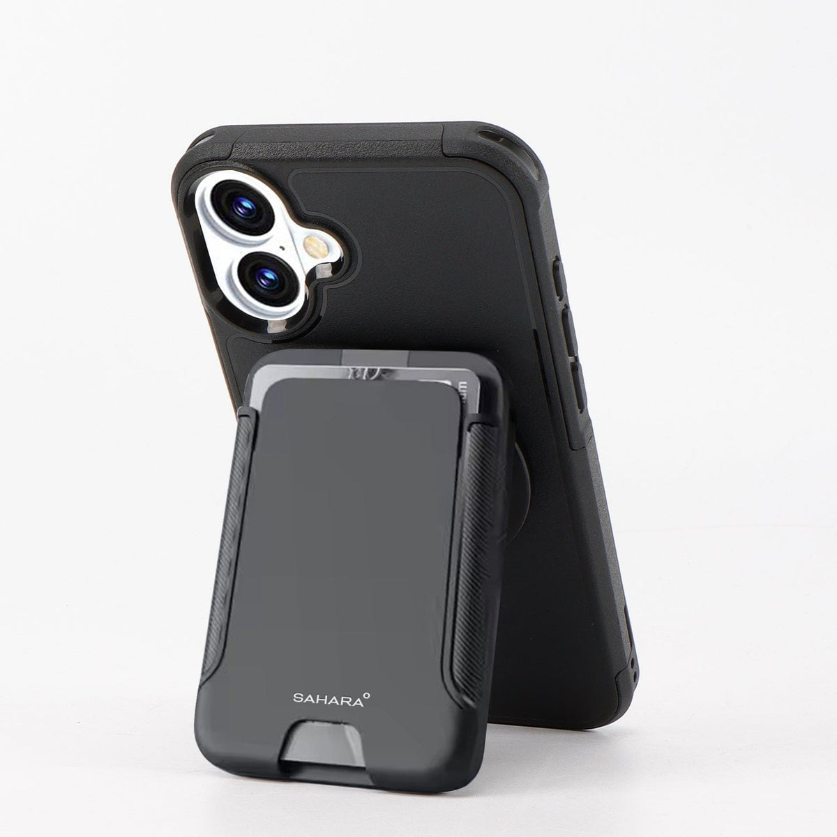 iPhone 16 Plus Wallet Case - Removable Card Holder, Kickstand, MagSafe | Raider Series