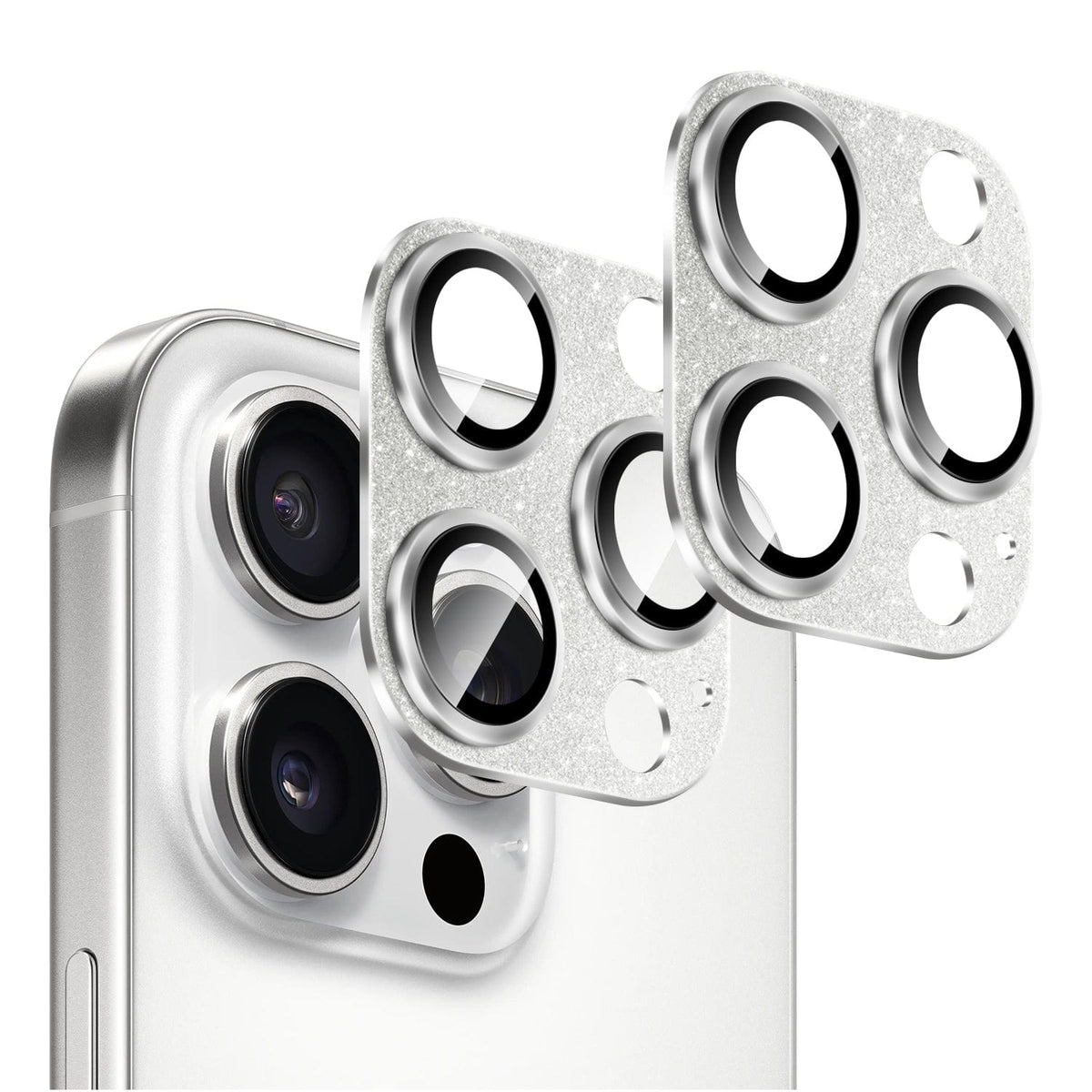 iPhone 16 Pro/Pro Max カメラレンズプロテクター - 超強力、柔軟ガラス、2枚入り | ZeroDamage