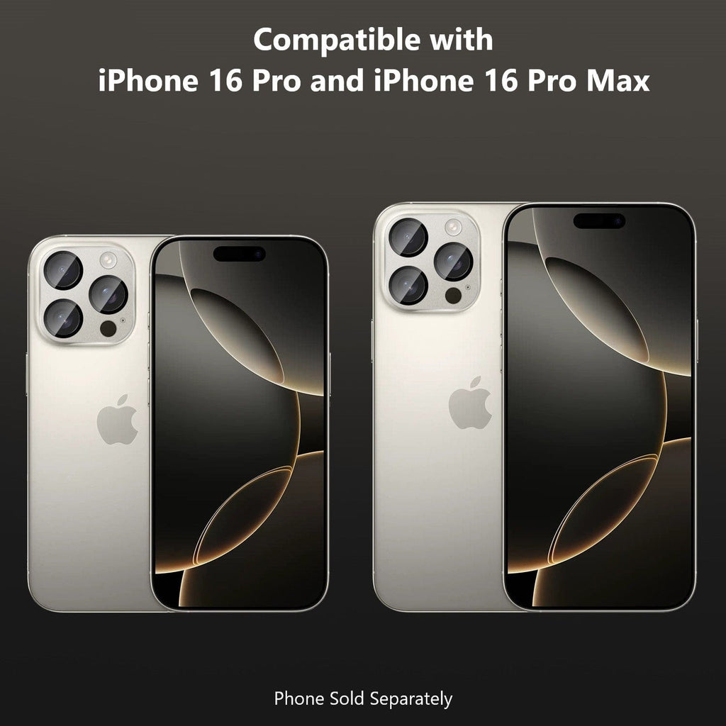 iPhone 16 Pro/Pro Max Camera Lens Protector - Flexible Glass, 2-Pack | ZeroDamage