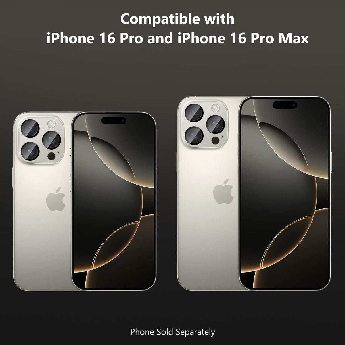 iPhone 16 Pro/Pro Max Camera Lens Protector - Flexible Glass, 2-Pack | ZeroDamage