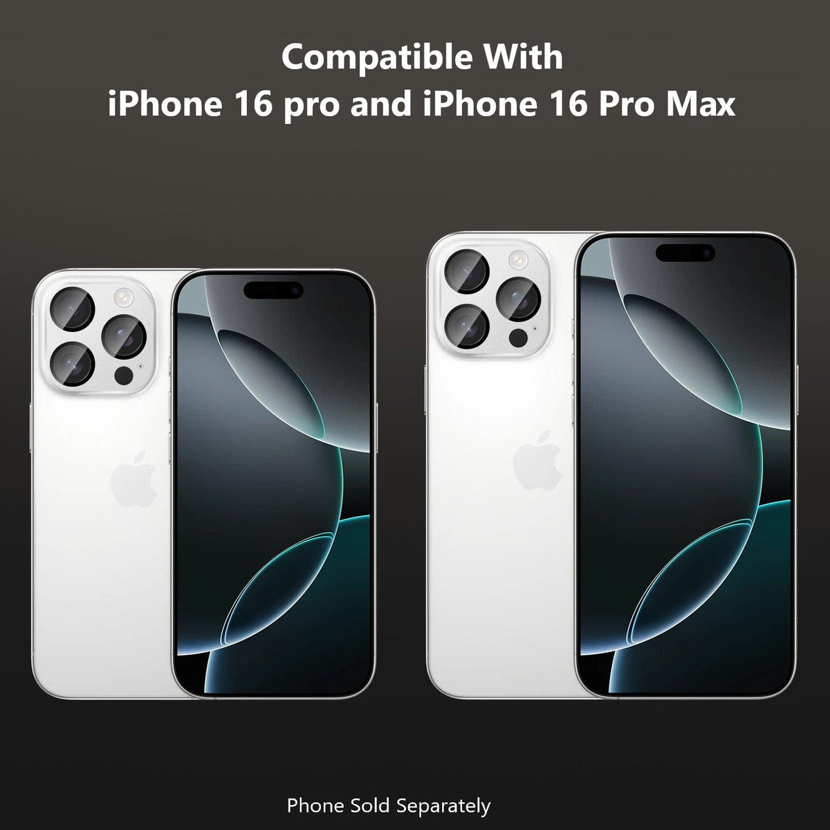iPhone 16 Pro/Pro Max Camera Lens Protector - Flexible Glass, 2-Pack | ZeroDamage