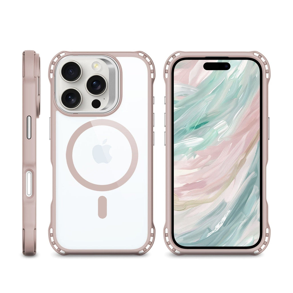Funda Transparente con Soporte para iPhone 16 Pro - Antideslizante, Resistente, MagSafe | Serie Venture