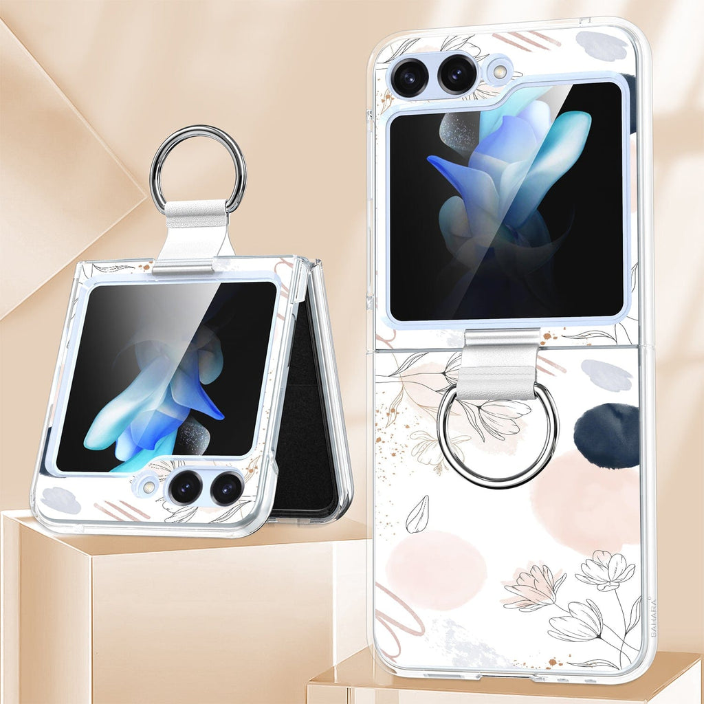 Inspire Series 花柄ハードシェルケース（リング付） - Samsung Galaxy Z Flip6