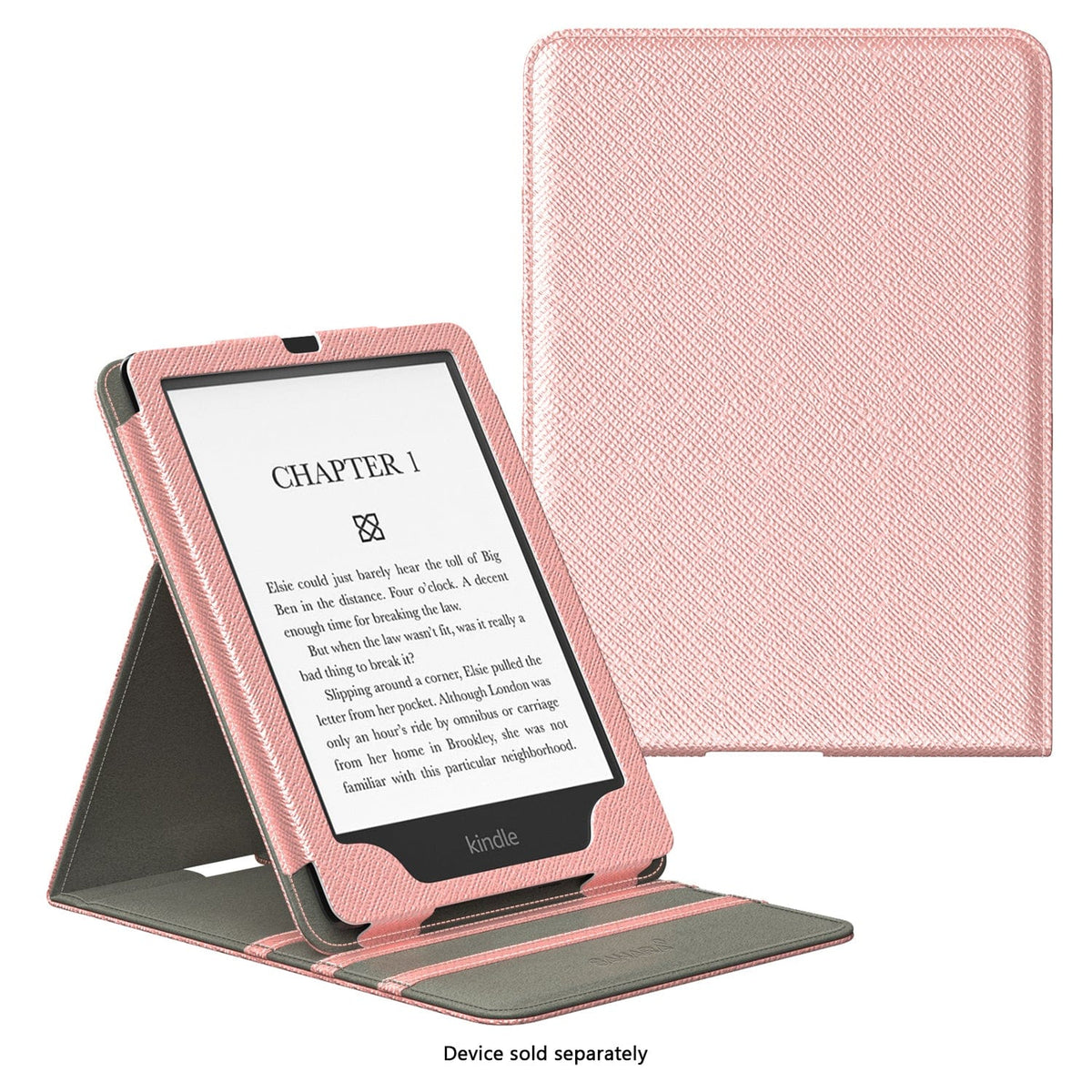 Amazon Kindle Paperwhite (2024) y funda Colorsoft - Folio vertical, soporte | Serie Indy