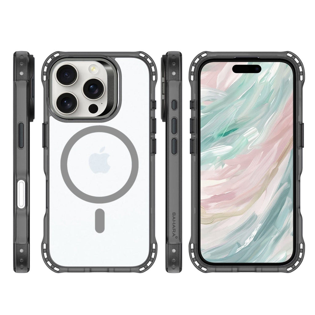 Funda Transparente con Soporte para iPhone 16 Pro - Antideslizante, Resistente, MagSafe | Serie Venture