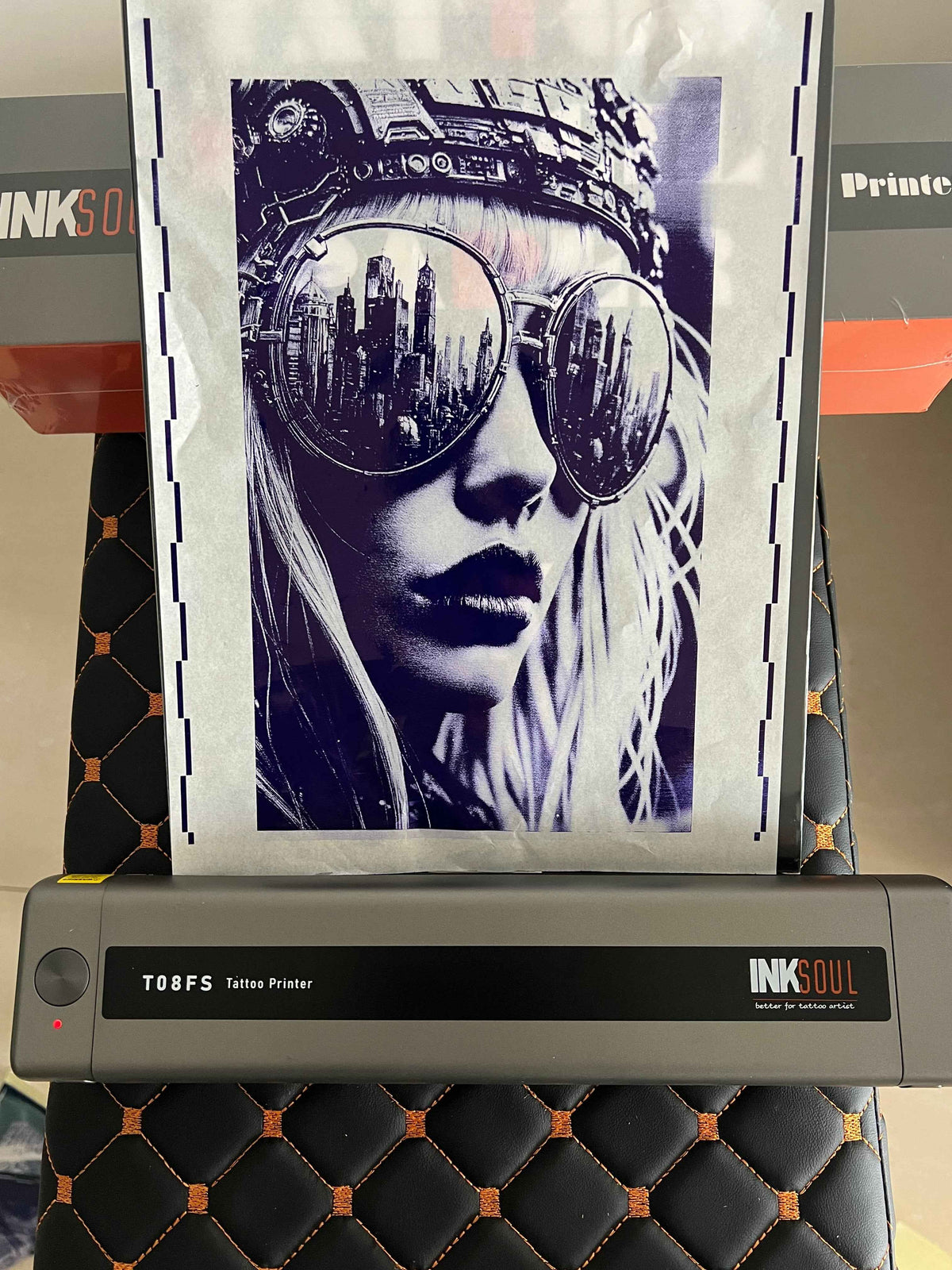 INKSOUL® T08FS Wireless Tattoo Transfer Stencil Printer-Can print shadows