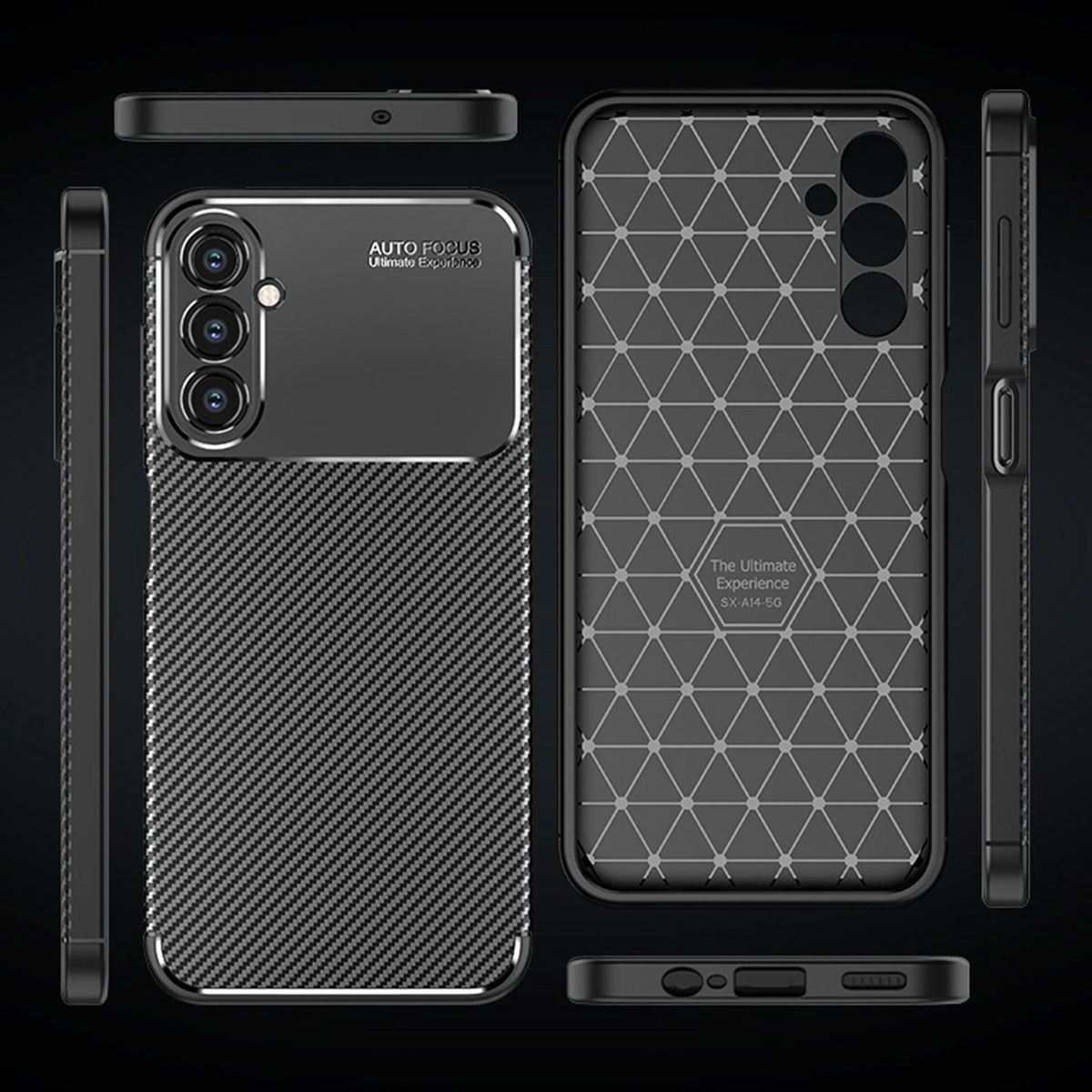 Funda Serie Antideslizante para Samsung Galaxy A14 5G - Negra