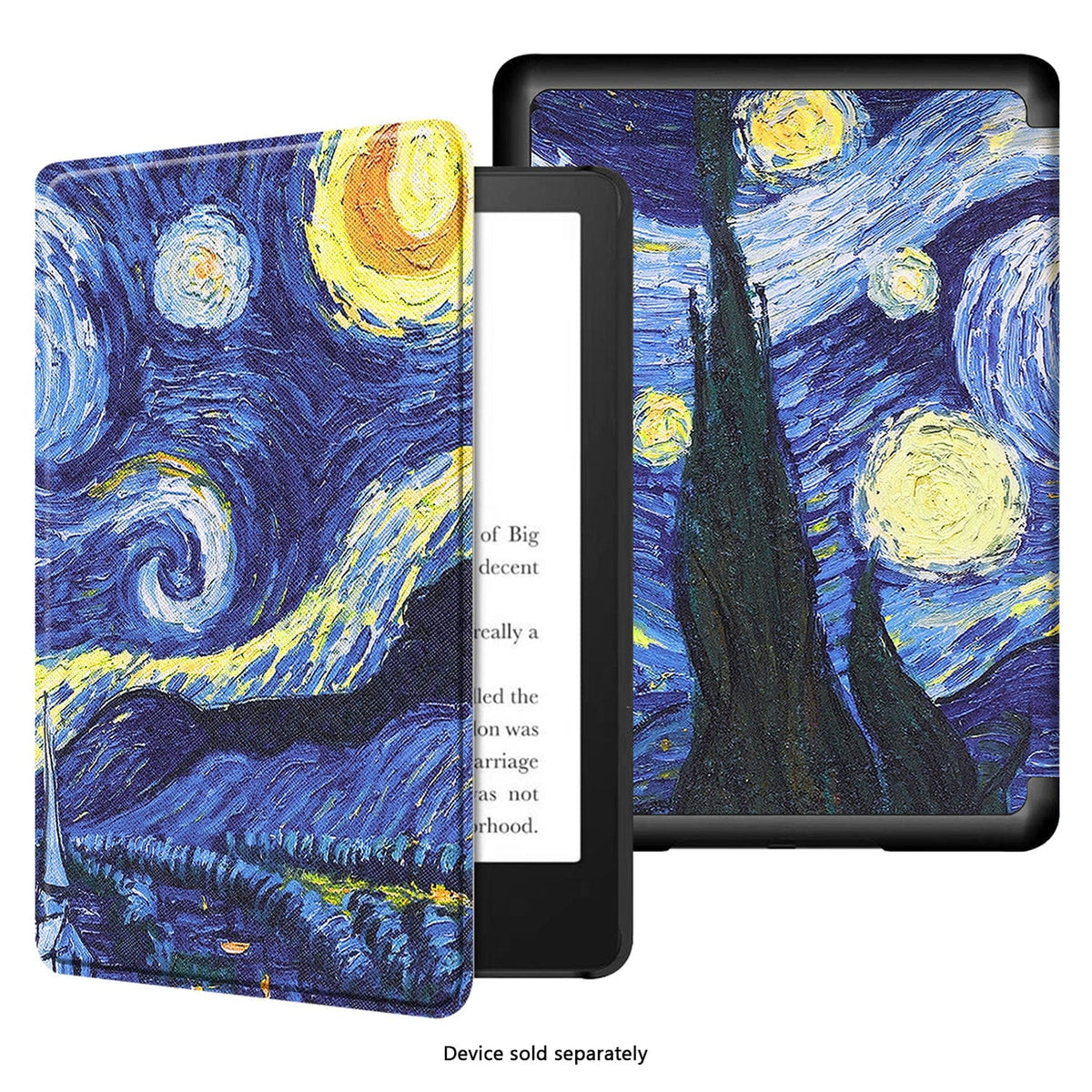 Funda Amazon Kindle (2024) - Tipo libro, Cuero vegano | Serie Indy