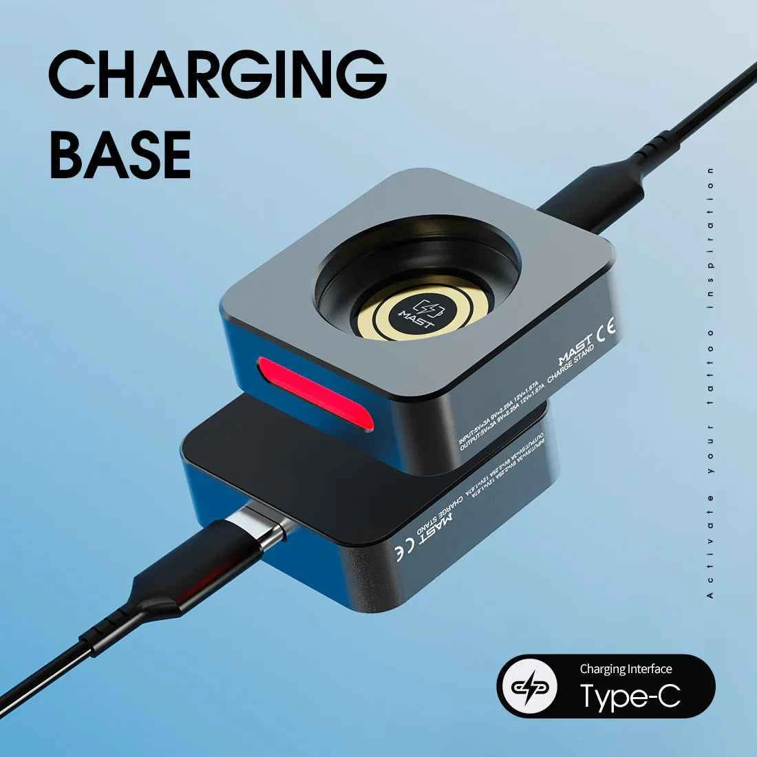 Original Battery&Charging Base for MAST Racer Pro Wireless Tattoo Pen Machine