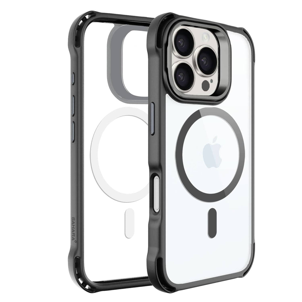 Funda Transparente con Soporte para iPhone 16 Pro - Antideslizante, Resistente, MagSafe | Serie Venture