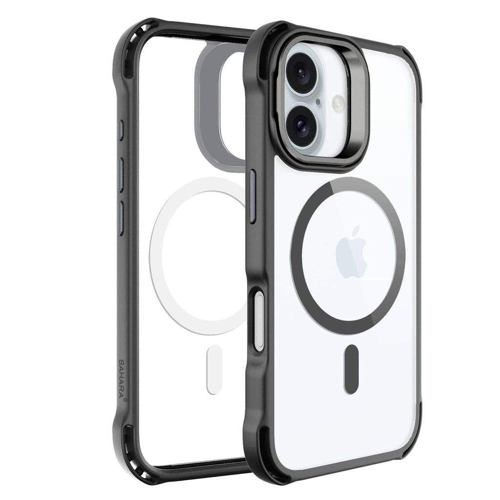 Funda Transparente con Soporte para iPhone 16 - Antideslizante, Resistente, MagSafe | Serie Venture