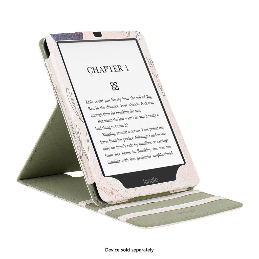 Amazon Kindle Paperwhite (2024) y funda Colorsoft - Folio vertical, soporte | Serie Indy