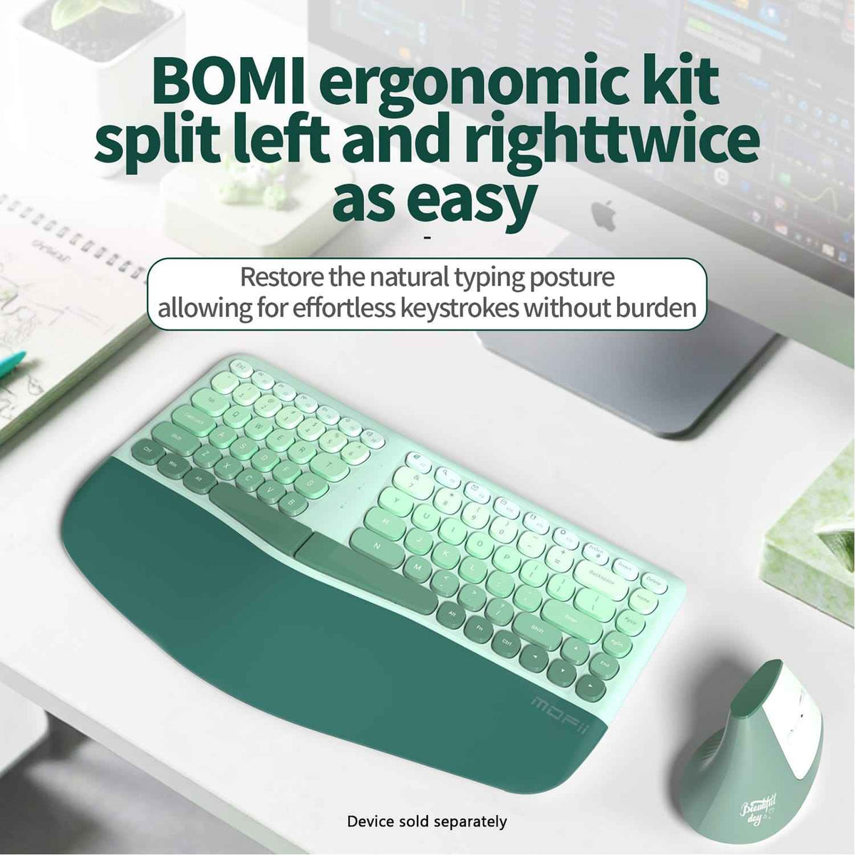 Wireless Keyboard & Mouse Combo - 85-Key RGB Keyboard