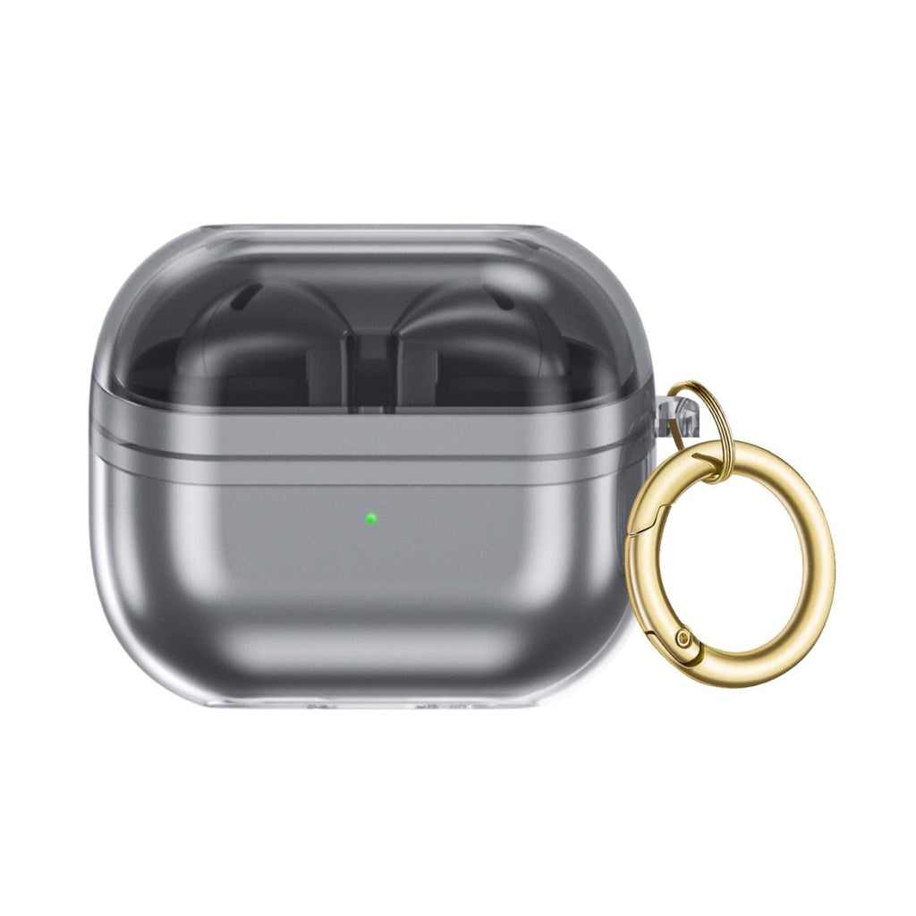Estuche para Samsung Galaxy Buds3, Buds3 Pro y Buds3 FE - Transparente con mosquetón | Serie Venture