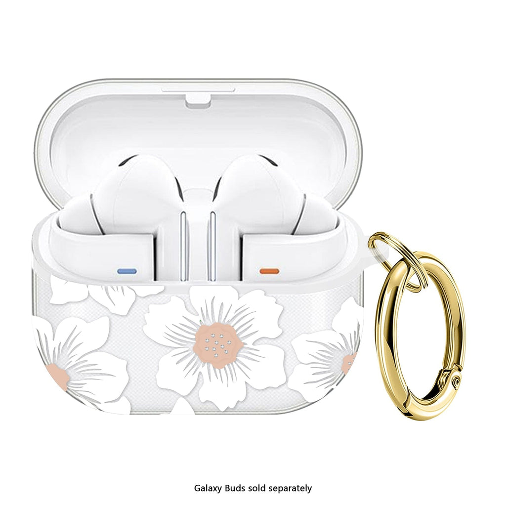 Estuche para Samsung Galaxy Buds3, Buds3 Pro y Buds3 FE - Transparente con mosquetón | Serie Venture