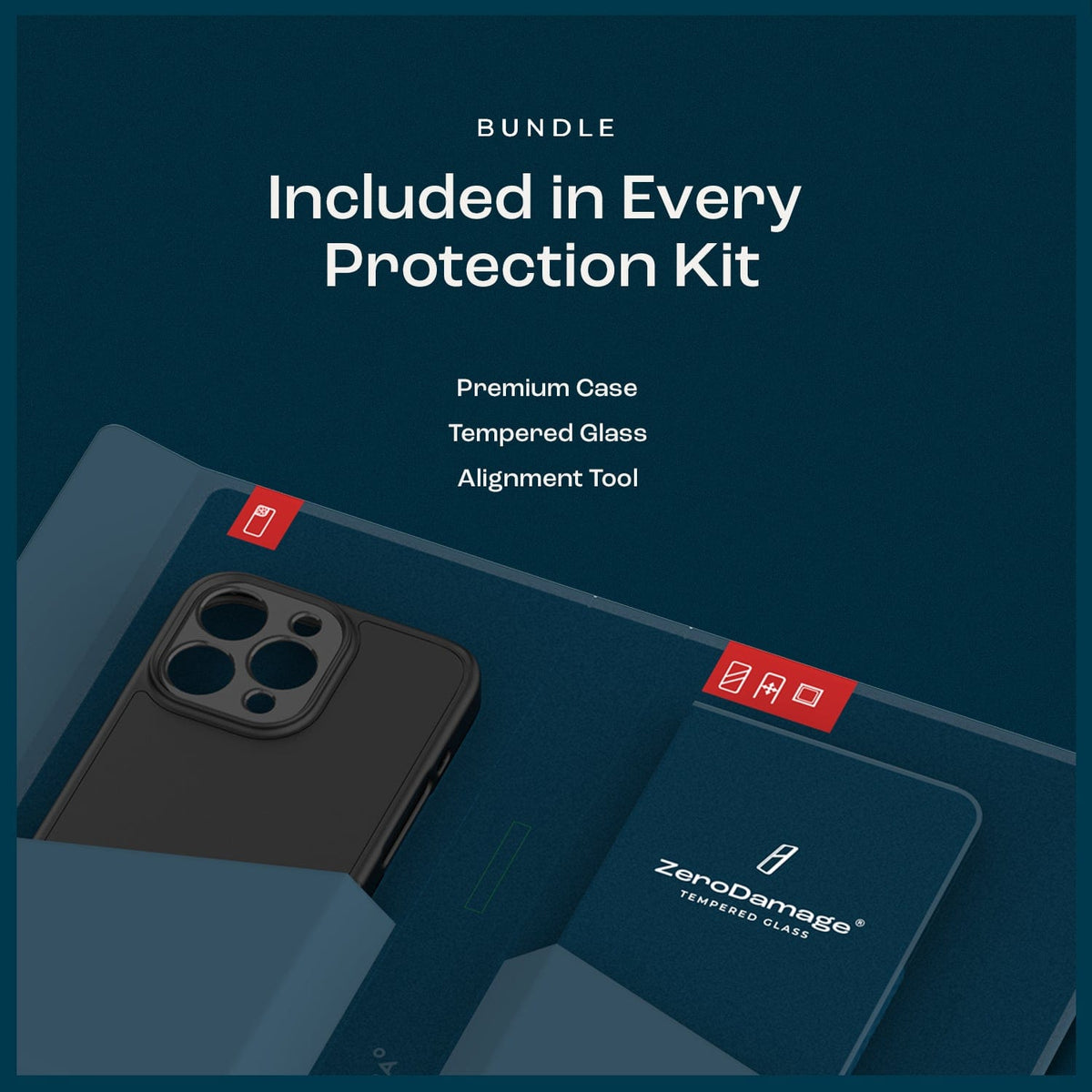 iPhone 16 Pro Funda Resistente y Kit Protector de Pantalla - MagSafe | Serie Clásica