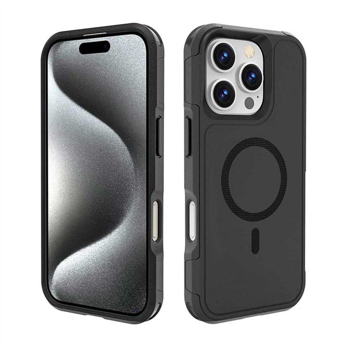 Funda Cartera Resistente para iPhone 16 Pro Max con Soporte - MagSafe, Tarjetero | Serie Raider
