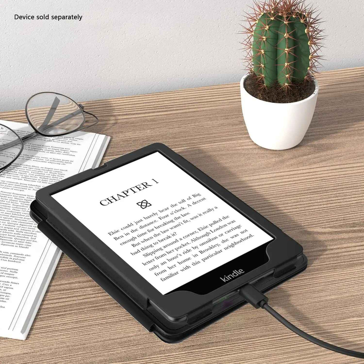 Amazon Kindle Paperwhite (2024) and Colorsoft Case - Folio, Hand Strap & Kickstand | Indy Series