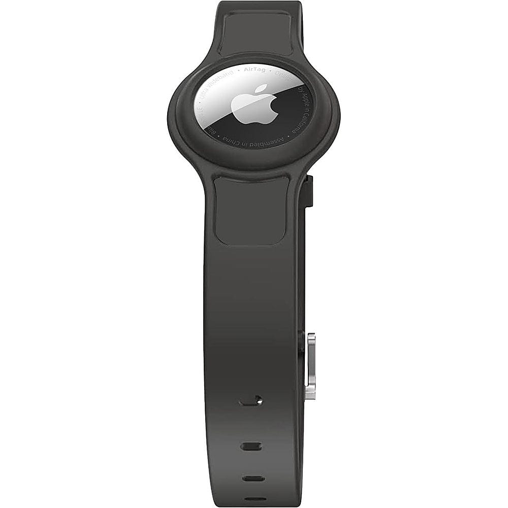 Collar de silicona negro ajustable para perros de tamaño pequeño a mediano (paquete de 2) - Apple AirTag