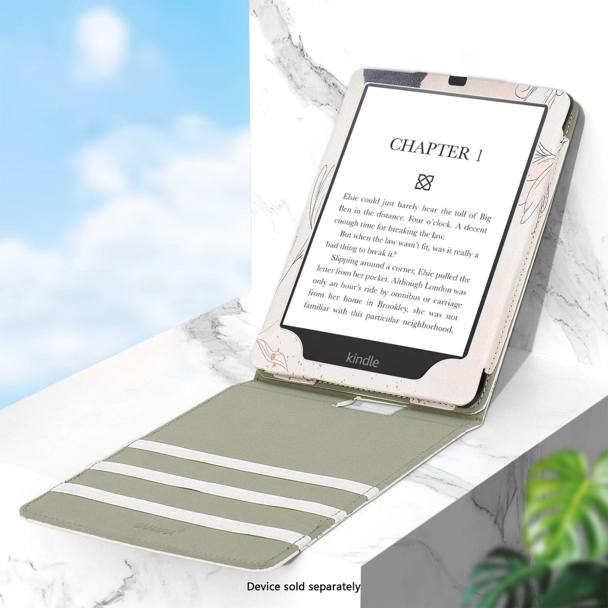 Amazon Kindle Paperwhite (2024) y funda Colorsoft - Folio vertical, soporte | Serie Indy