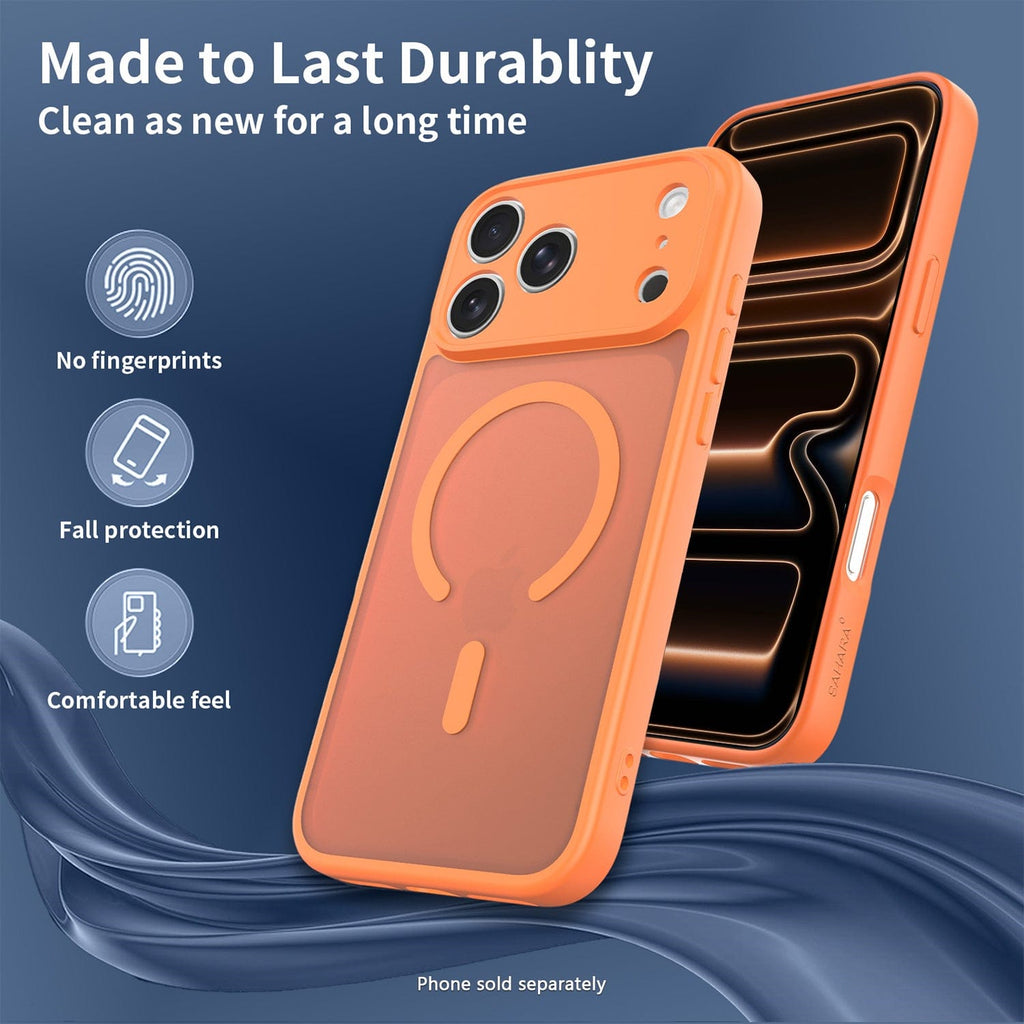 iPhone 17 Pro Max Slim Case - Transparent Matte, Anti-Slip Grip | Venture Series