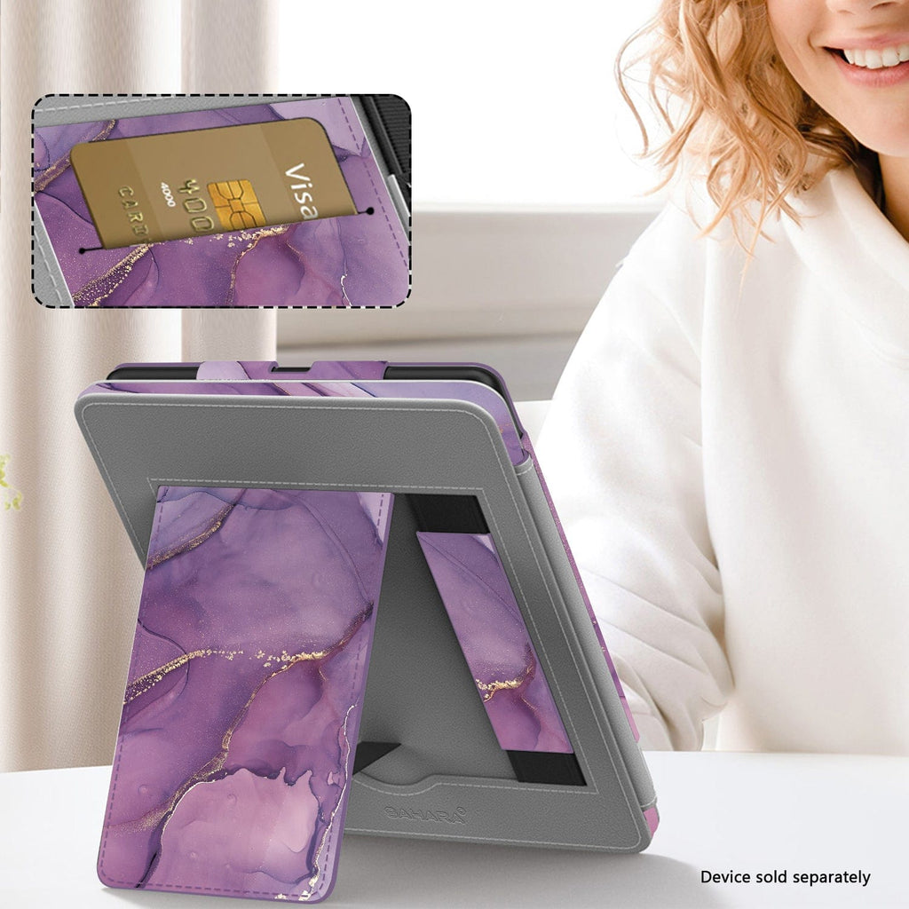 Amazon Kindle Paperwhite (2024) y funda Colorsoft - Folio, correa de mano y soporte | Serie Indy