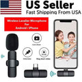 Lavalier Microphone Wireless Audio Video Recording Mini Mic For