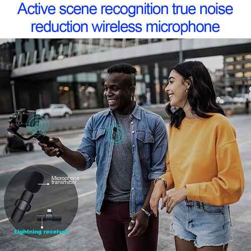 Lavalier Microphone Wireless Audio Video Recording Mini Mic For