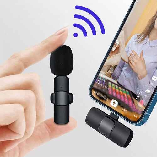 Lavalier Microphone Wireless Audio Video Recording Mini Mic For