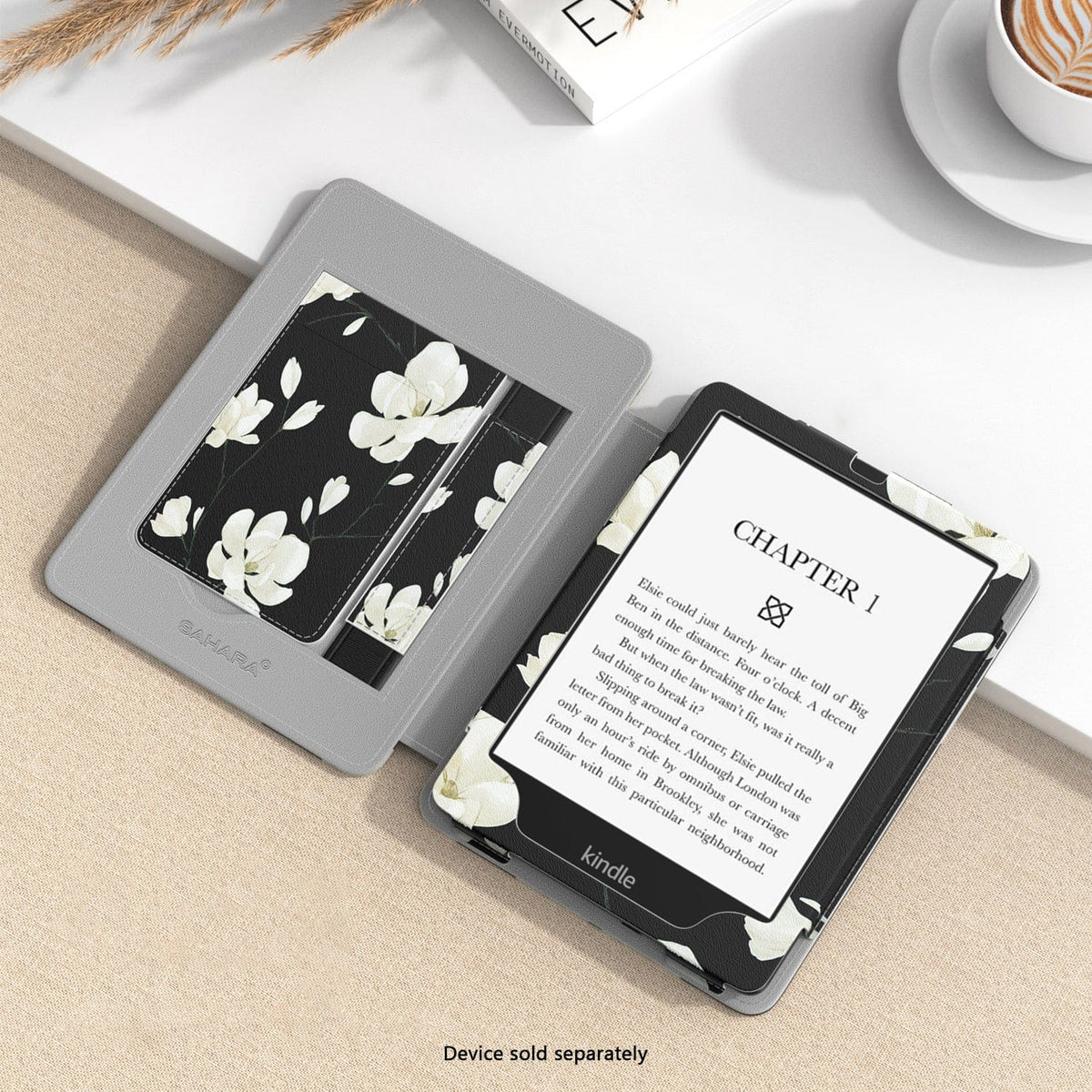 Amazon Kindle Paperwhite (2024) y funda Colorsoft - Folio, correa de mano y soporte | Serie Indy