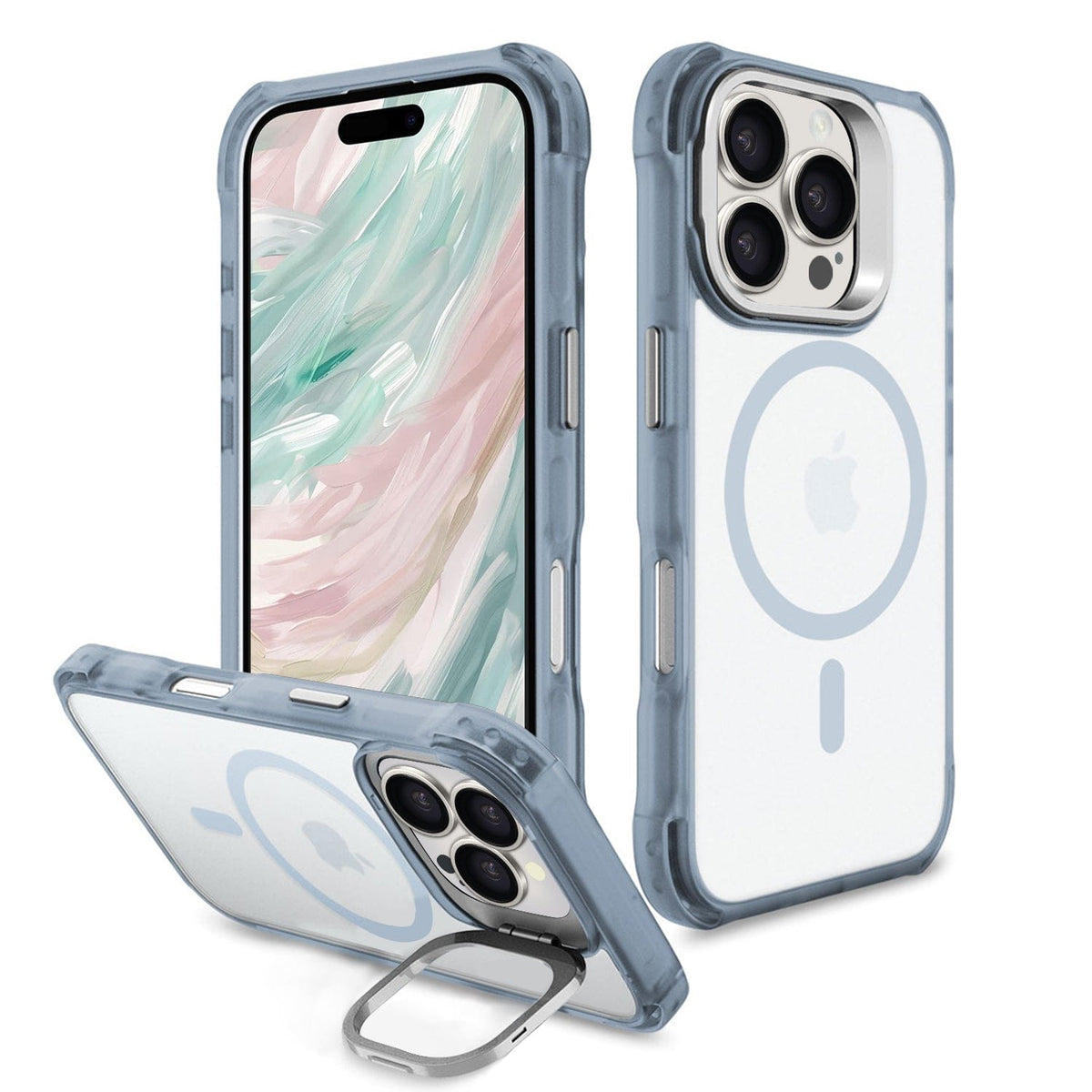 iPhone 16 Pro Max クリアキックスタンドケース – 滑り止め、頑丈、MagSafe対応 | ベンチャーシリーズ