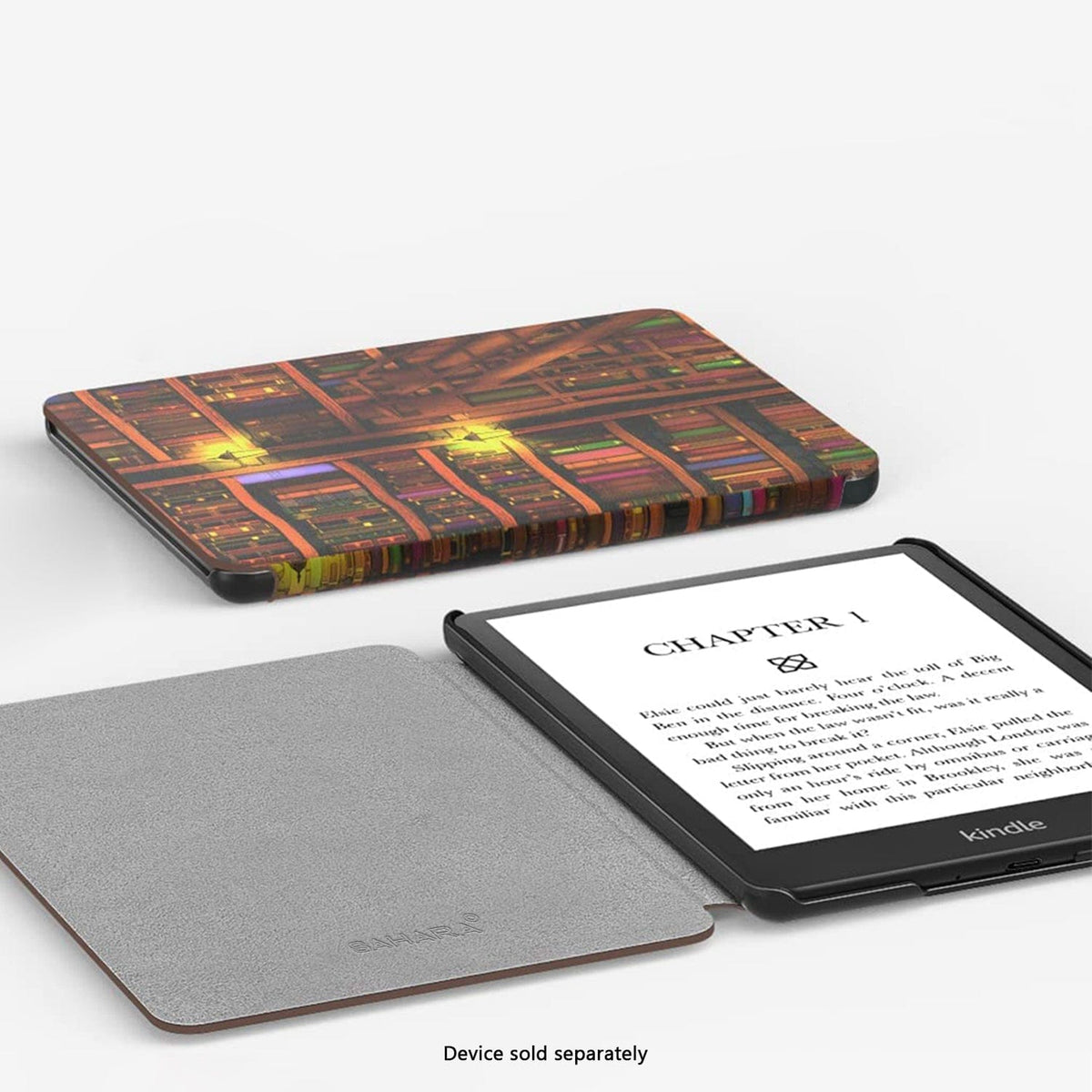 Funda Amazon Kindle (2024) - Tipo libro, Cuero vegano | Serie Indy