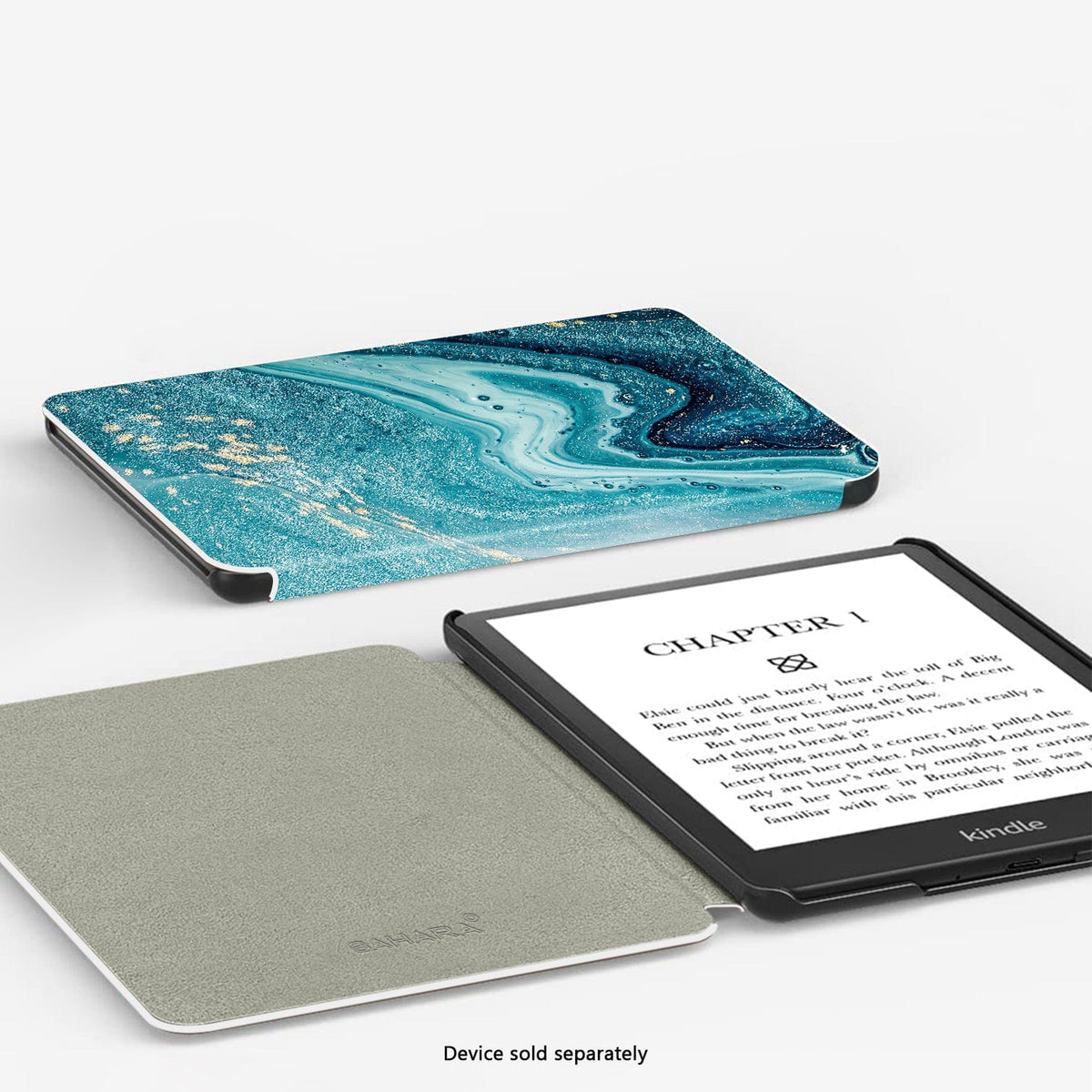 Funda Amazon Kindle (2024) - Tipo libro, Cuero vegano | Serie Indy