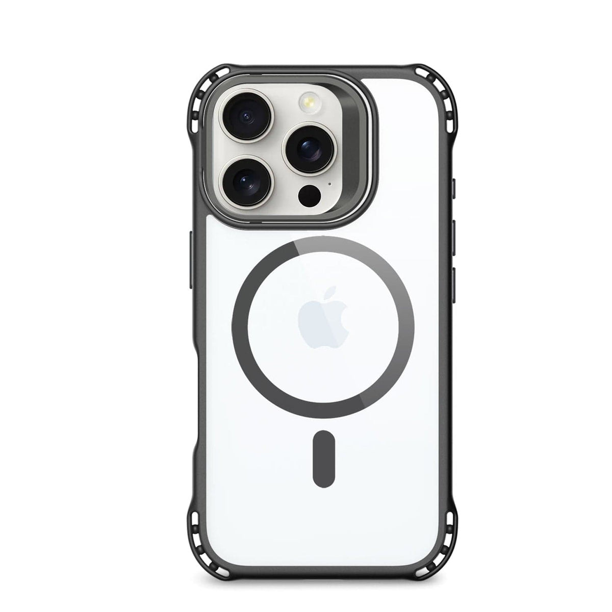 Funda Transparente con Soporte para iPhone 16 Pro - Antideslizante, Resistente, MagSafe | Serie Venture