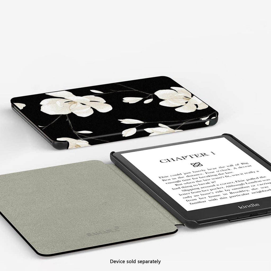 Funda Amazon Kindle (2024) - Tipo libro, Cuero vegano | Serie Indy