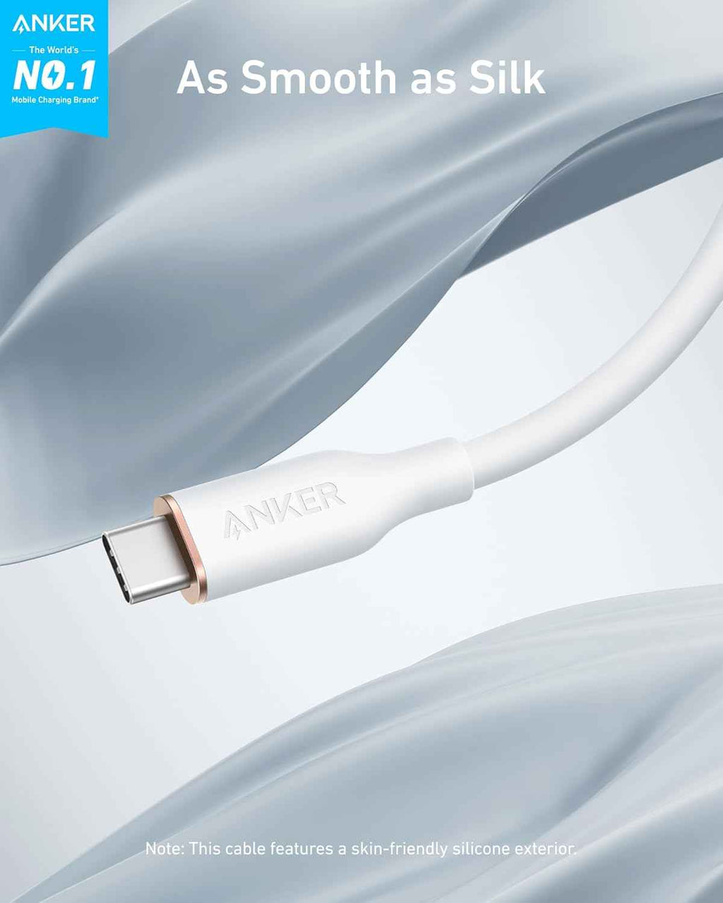 Anker <b>643</b> USB-C to USB-C Cable (Flow, Silicone)