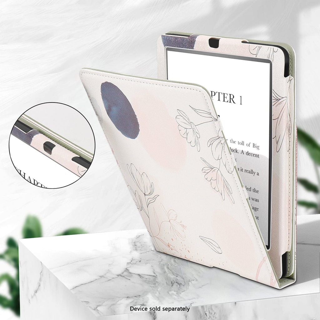 Amazon Kindle Paperwhite (2024) y funda Colorsoft - Folio vertical, soporte | Serie Indy