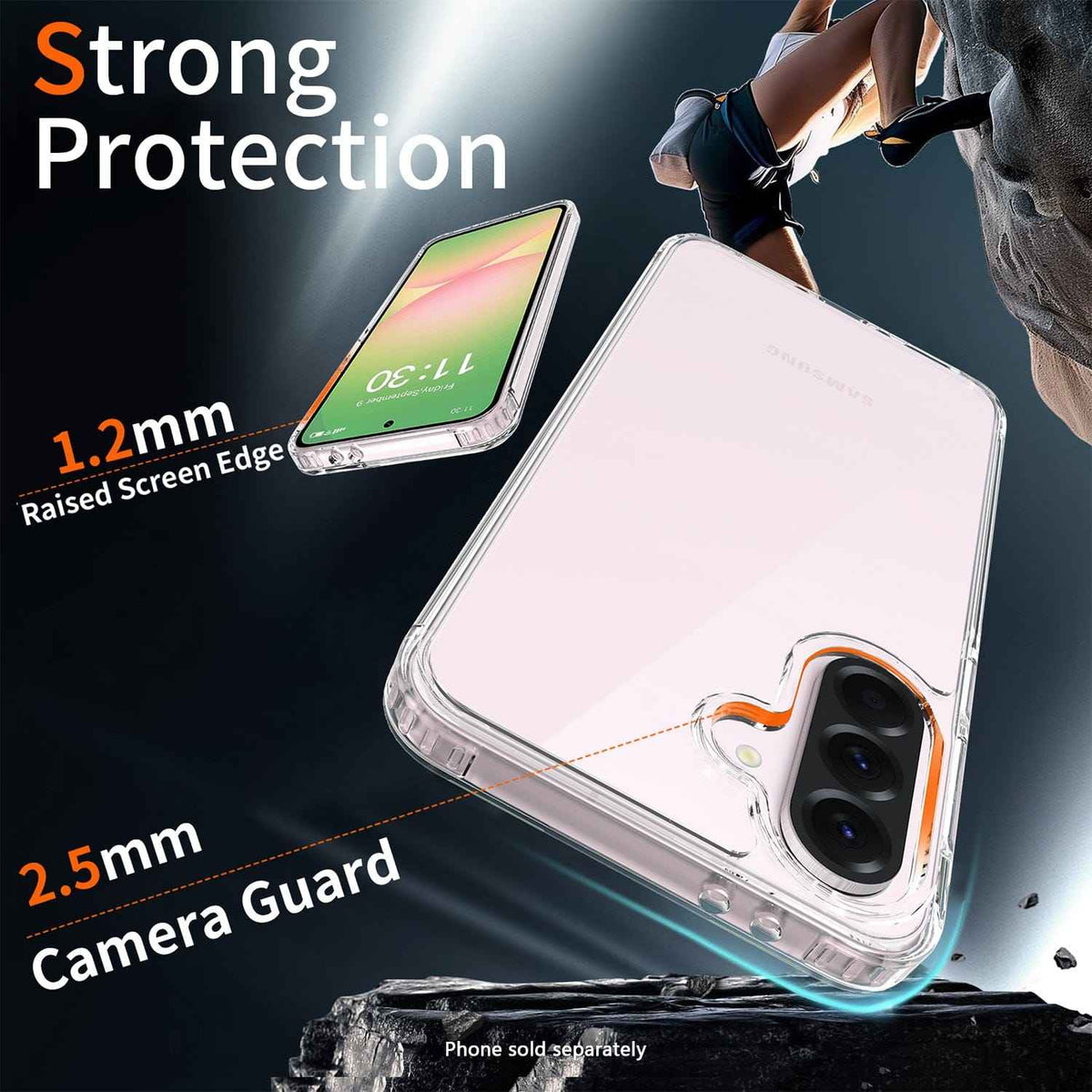 Samsung Galaxy A37 5G Clear Case - Anti-Slip Grip | Venture Series