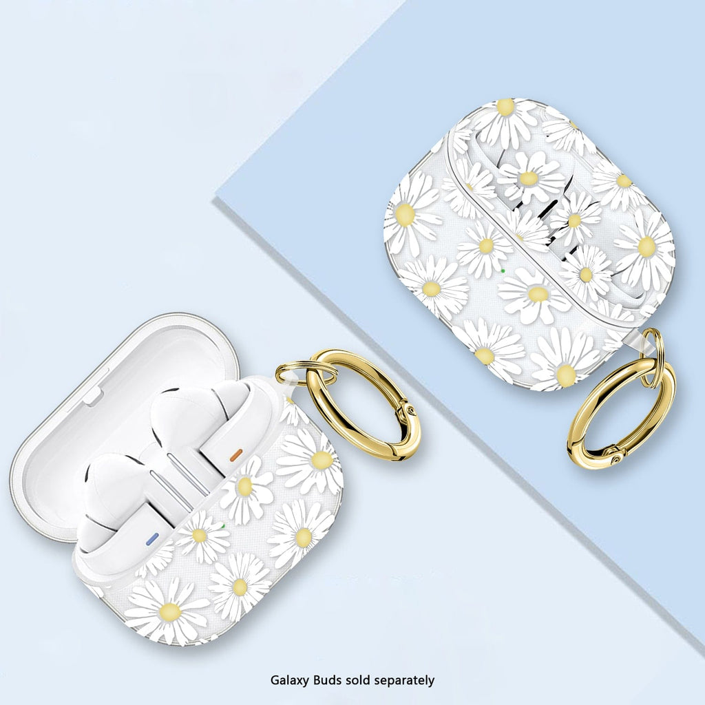 Estuche para Samsung Galaxy Buds3, Buds3 Pro y Buds3 FE - Transparente con mosquetón | Serie Venture