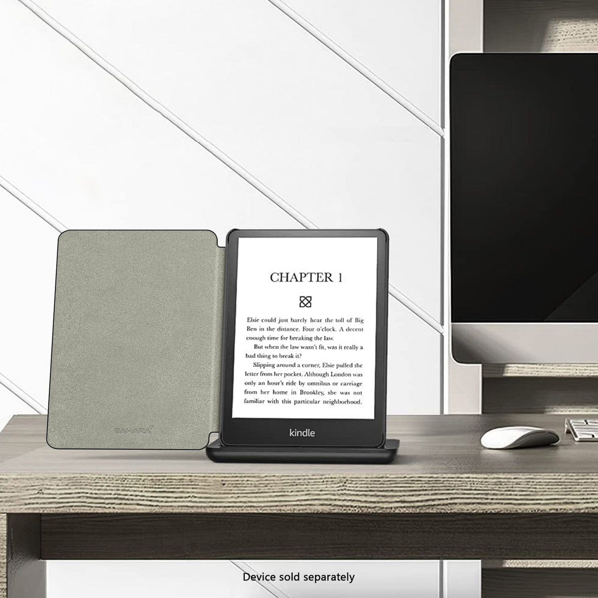 Funda Amazon Kindle (2024) - Tipo libro, Cuero vegano | Serie Indy